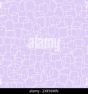 Texture abstraite - ornement de mode robe sans couture. Croisée entrelacée de formes géométriques. Motif vectoriel rétro tissu violet a Illustration de Vecteur