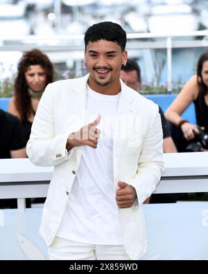 Cannes, France. 23 mai 2024. Cannes, 77ème Festival de Cannes 2024 Photocall 'Motel Destino' sur la photo : Iago Xavier crédit : Agence photo indépendante/Alamy Live News Banque D'Images