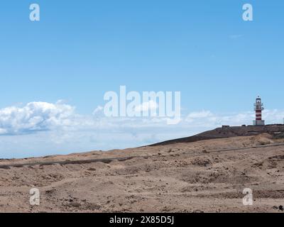 Vue sur le vieux phare maritime de Punta de Arianaga Gran Canaria Banque D'Images