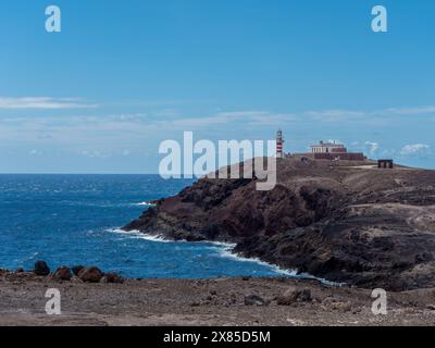 Vue sur le vieux phare maritime de Punta de Arianaga Gran Canaria Banque D'Images