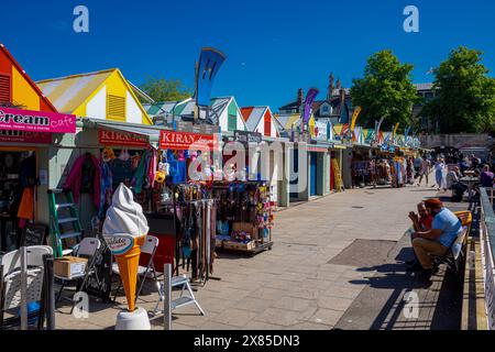 Marché de Norwich dans le centre-ville de Norwich. Fondée à la fin du XIe siècle avec environ 200 stands. Élu meilleur grand marché extérieur en Grande-Bretagne. Banque D'Images