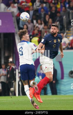 Doha, Qatar. 10e. Décembre 2022. Olivier Giroud en action lors du match entre France vs Angleterre, quarts de finale, Coupe du monde de la FIFA Qatar 2022. Banque D'Images