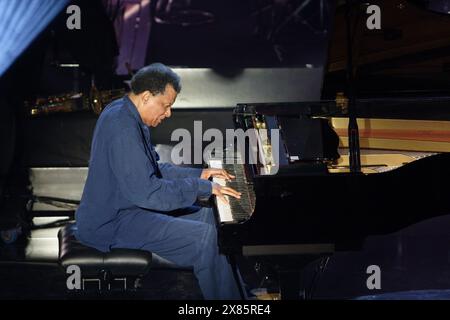 Grimme Preis Verleihung 2005, hier Abdullah Ibrahim am Flügel in Marl, Deutschland 2005. Banque D'Images