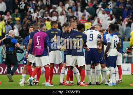 Doha, Qatar. 10e. Décembre 2022. La France célèbre la victoire le match entre la France vs Angleterre, quarts de finale, Coupe du monde de la FIFA Qatar 2022. Banque D'Images