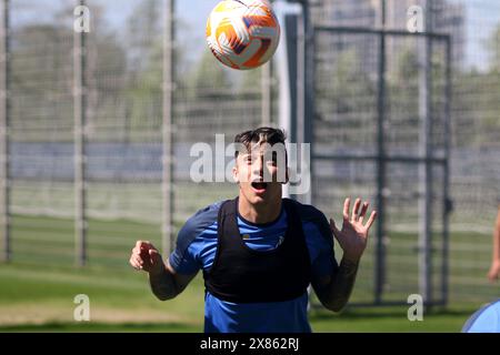 Saint-Pétersbourg, Russie. 23 mai 2024. Gustavo Mantouan (31 ans), joueur du club de football Zenit vu lors d'une séance d'entraînement ouverte à la base d'entraînement du Zenit FC à Pétersbourg avant le match de football Zenit Saint Petersburg - Rostov, qui se tiendra à Saint Pétersbourg, Russie. (Photo de Maksim Konstantinov/SOPA images/SIPA USA) crédit : SIPA USA/Alamy Live News Banque D'Images
