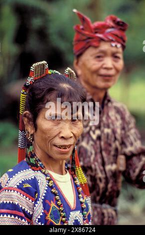 Philippines, Mindenao ; Un couple de la tribu T'boli. Banque D'Images