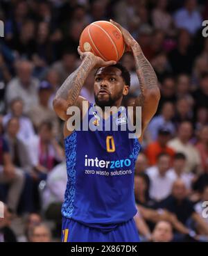 Bonn, Deutschland. 21 mai 2024. Sterling Brown (Alba), Telekom Baskets Bonn vs Alba Berlin, easyCredit BBL, 3. Viertelfinale, Bonn, 21.05.2024. Crédit : Juergen Schwarz/Alamy Live News Banque D'Images