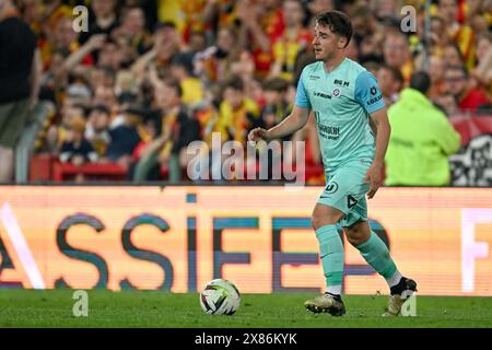 Joris Chotard (13) de Montpellier photographié lors du match de Ligue 1 Uber Eats 34 lors de la saison 2023-2024 entre le Racing Club de Lens et le Montpellier Herault Sport Club le 19 mai 2024 à Lens, France. (Photo de David Catry / Sportpix ) Banque D'Images