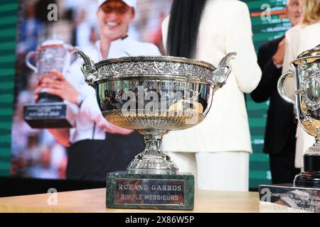 Paris, France. 23 mai 2024. Le tirage au sort de Rolang Garros 2024 le 23 mai 2024 à Paris, France. Photo de Nasser Berzane/ABACAPRESS. COM Credit : Abaca Press/Alamy Live News Banque D'Images