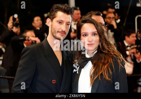 Pierre Niney und Anais Demoustier BEI der Premiere des Kinofilms 'le Comte de Monte-Cristo' auf dem Festival de Cannes 2024 / 77. Internationale Filmfestspiele von Cannes im Palais des Festivals. Cannes, 22.05.2024 Banque D'Images