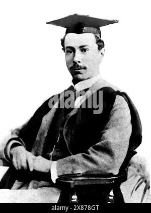 Bertrand Russell. Portrait du philosophe britannique Bertrand Arthur William Russell (1872-1970) au Trinity College de Cambridge en 1893 Banque D'Images