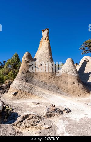 Espagne, Îles Canaries, Vilaflor, formation rocheuse volcanique Paisaje Lunar Banque D'Images