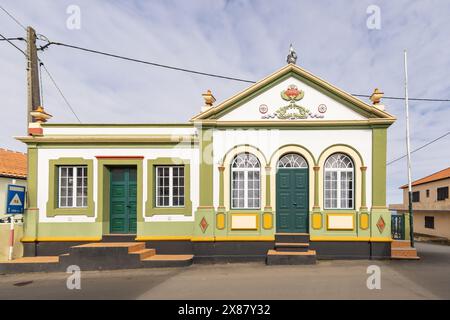 Raminho, Terceira, Açores, Portugal. Temple du Saint-esprit, connu sous le nom d'Imperio, à Raminho. Banque D'Images