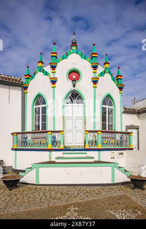 Serreta, Terceira, Açores, Portugal. Temple du Saint-esprit, connu sous le nom d'Imperio, à Seretta. Banque D'Images