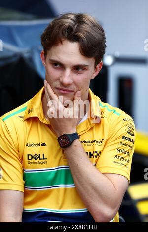 Monte Carlo, Monaco. 23 mai 2024. Oscar Piastri (AUS) McLaren. Championnat du monde de formule 1, Rd 8, Grand Prix de Monaco, jeudi 23 mai 2024. Monte Carlo, Monaco. Crédit : James Moy/Alamy Live News Banque D'Images