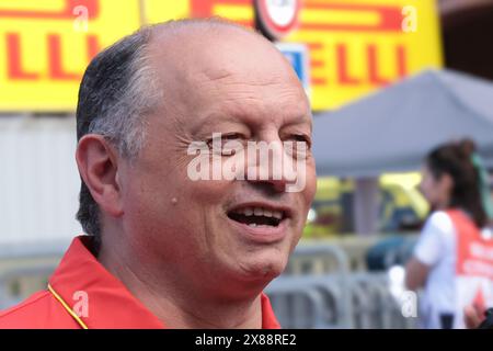 Monaco, Monaco. 23 mai 2024. Circuit de Monaco FRÉDÉRIC VASSEUR (FRA) DIRECTEUR SCUDERIA FERRARI (Philippe Nanchino/SPP) crédit : SPP Sport photo de presse. /Alamy Live News Banque D'Images