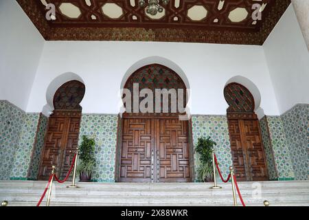 Détail du bâtiment Wilaya à Alger Banque D'Images