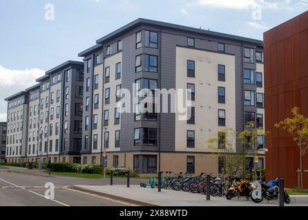 23 avril 2024 Une petite section de Bristol University Frenchay campus logement étudiant à Bristol City Somerset Angleterre Banque D'Images