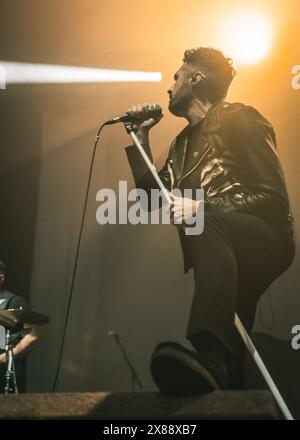 Glasgow, Écosse. 23 mai 2024. Saint Phnx soutient Twin Atlantic à l'O2 Academy Glasgow Twin Atlantic avec le soutien de Saint Phnx crédit : Raymond Davies / Alamy Live News Banque D'Images