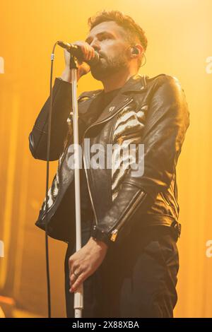 Glasgow, Écosse. 23 mai 2024. Saint Phnx soutient Twin Atlantic à l'O2 Academy Glasgow Twin Atlantic avec le soutien de Saint Phnx crédit : Raymond Davies / Alamy Live News Banque D'Images