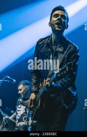 Glasgow, Écosse. 23 mai 2024. Saint Phnx soutient Twin Atlantic à l'O2 Academy Glasgow Twin Atlantic avec le soutien de Saint Phnx crédit : Raymond Davies / Alamy Live News Banque D'Images