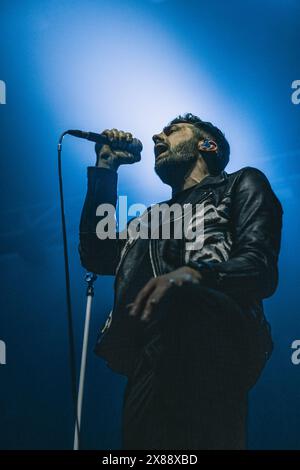 Glasgow, Écosse. 23 mai 2024. Saint Phnx soutient Twin Atlantic à l'O2 Academy Glasgow Twin Atlantic avec le soutien de Saint Phnx crédit : Raymond Davies / Alamy Live News Banque D'Images