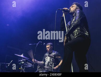 Glasgow, Écosse. 23 mai 2024. Saint Phnx soutient Twin Atlantic à l'O2 Academy Glasgow Twin Atlantic avec le soutien de Saint Phnx crédit : Raymond Davies / Alamy Live News Banque D'Images