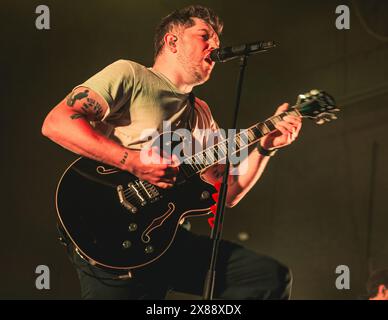 Glasgow, Écosse. 23 mai 2024. Twin Atlantic joue la première de deux soirées à guichet fermé à l'O2 Academy Glasgow Twin Atlantic avec le soutien de Saint Phnx Credit : Raymond Davies / Alamy Live News Banque D'Images