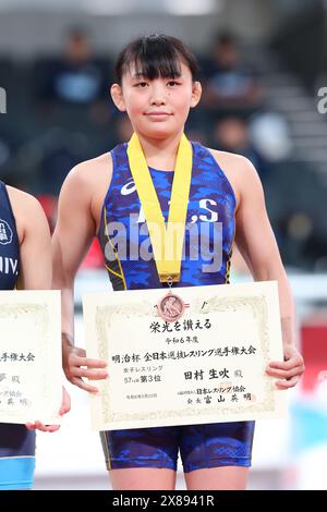 Tokyo, Japon. 23 mai 2024. Ibuki Tamura Wrestling : Coupe Meiji All Japan Selection Championship finale féminine de 57 kg au Tokyo Gymnasium à Tokyo, Japon . Crédit : Yohei Osada/AFLO SPORT/Alamy Live News Banque D'Images