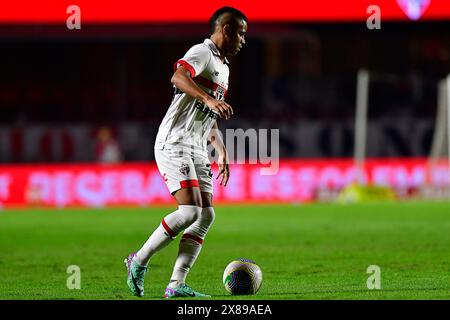 São Paulo (SP), 23/05/2024 - Football/São PAULO-ÁGUIA DE Marabá - de São Paulo - match entre São Paulo x Águia de Marabá, valable pour trente manches de la Coupe du Brésil, qui se tient au stade MorumBIS, à São Paulo, dans la soirée de ce jeudi 23. (Photo : Eduardo Carmim/Alamy Live News) Banque D'Images