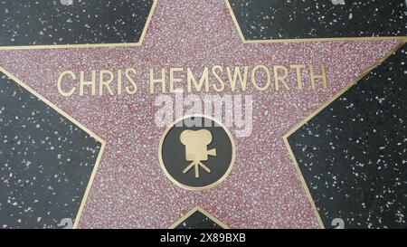 Los Angeles, Californie, USA 23 mai 2024 acteur Chris Hemsworth Hollywood Walk of Fame Star, cérémonie aujourd'hui sur Hollywood Blvd le 23 mai 2024 à Los Angeles, Californie, USA. Photo de Barry King/Alamy Stock photo Banque D'Images