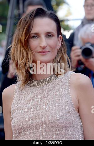 23 mai 2024, Cannes, France : CANNES, FRANCE - 23 MAI : Camille Cottin assiste au tapis rouge ''L'amour Ouf'' lors du 77e Festival de Cannes au Palais des Festivals le 23 mai 2024 à Cannes, France. (Crédit image : © Frederick Injimbert/ZUMA Press Wire) USAGE ÉDITORIAL SEULEMENT! Non destiné à UN USAGE commercial ! Banque D'Images