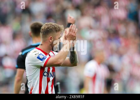 Cracovie, Pologne. 19 mai 2024. Michal Rakoczy de Cracovie Cracovie vu lors du match de football polonais PKO Ekstraklasa League 2023/2024 entre Cracovie Cracovie et Rakow Czestochow au stade de Cracovie. Score final ; Cracovia Krakow 2:0 Rakow Czestochowa (photo de Grzegorz Wajda/SOPA images/SIPA USA) crédit : SIPA USA/Alamy Live News Banque D'Images