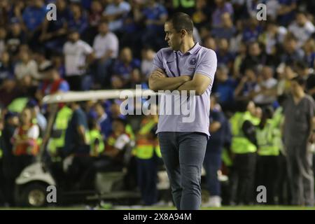 Mexico, Mexique. 23 mai 2024. Andre Jardine entraîneur-chef du Club America réagit lors du tournoi mexicain Clausura du match de première manche finale de la Liga MX entre Club America et Cruz Azul. Score final Amérique 1-1 Cruz Azul. Le 23 mai 2024 à Mexico, Mexique. (Photo par Ismael Rosas / Eyepix Group / Sipa USA) crédit : Sipa USA / Alamy Live News Banque D'Images