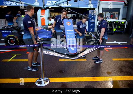 Williams Racing FW46, détail mécanique aile avant lors du Grand Prix de formule 1, Monaco. , . Championnat du monde de formule 1 du 23 au 26 mai 2024 sur le circuit de Monaco, à Monaco - photo Eric Alonso/DPPI crédit : DPPI Media/Alamy Live News Banque D'Images