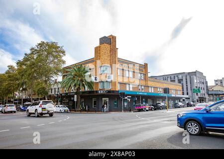 Tamworth est une ville du nord de la Nouvelle-Galles du Sud connue comme la capitale de la musique country de l'Australie, Central Hotel and bar Building sur Brisbane Street, en Nouvelle-Galles du Sud Banque D'Images