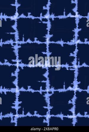 Motif de teinture au noeud style shibori abstrait Illustration de Vecteur