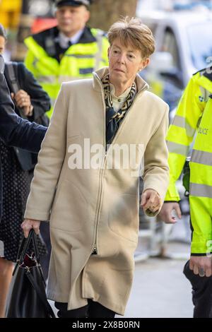 Londres, Royaume-Uni. 24 mai 2024. Paula Vennells, ancienne directrice générale de Post Office Ltd, arrive à l'enquête Post Office Horizon. (Photo de Phil Lewis/SOPA images/SIPA USA) crédit : SIPA USA/Alamy Live News Banque D'Images