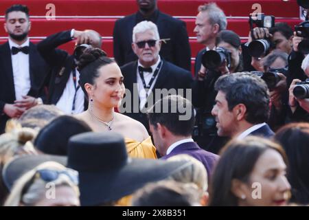 Milan, Italie. 17 mai 2024. Cannes, les sortes de tapis rouge gentillesse pendant le Festival de Cannes. Photo : Lily Gladstone arrive au Palais des Festivals crédit : Agence photo indépendante/Alamy Live News Banque D'Images