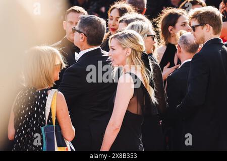 Milan, Italie. 17 mai 2024. Cannes, les sortes de tapis rouge gentillesse pendant le Festival de Cannes. Sur la photo : Kirsten Dunst arrive au Palais des Festivals crédit : Independent photo Agency/Alamy Live News Banque D'Images