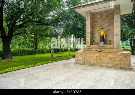 08 30 2008 Devdaha lieu de naissance de Mayadevi mère du Seigneur Bouddha Siddhartha Gautam a passé son enfance. Lumbini Népal Asie. Banque D'Images