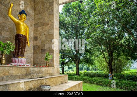 08 30 2008 Devdaha lieu de naissance de Mayadevi mère du Seigneur Bouddha Siddhartha Gautam a passé son enfance. Lumbini Népal Asie. Banque D'Images