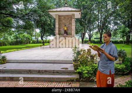 08 30 2008 Devdaha lieu de naissance de Mayadevi mère du Seigneur Bouddha Siddhartha Gautam a passé son enfance. Lumbini Népal Asie. Banque D'Images