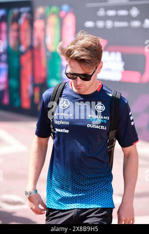 Monte Carlo, Monaco. 24 mai 2024. 24.05.2024, circuit de Monaco, Monte Carlo, Grand Prix de formule 1 Monaco 2024, photo Logan Sargeant (USA), Williams Racing Credit : dpa/Alamy Live News Banque D'Images