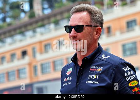 Monaco, Monte Carlo. 24 mai 2024. Christian Horner (GBR) Red Bull Racing Team principal. 24.05.2024. Championnat du monde de formule 1, Rd 8, Grand Prix de Monaco, Monte Carlo, Monaco, journée d'entraînement. Le crédit photo devrait se lire : XPB/Alamy Live News. Banque D'Images