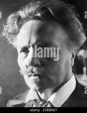 August Strindberg (1849-1912) Autoportrait pris avec la caméra Wunder - ai amélioré Banque D'Images