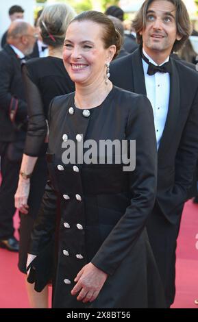 Carole bouquet (in Chanel), Dimitri Rassam 'Megalopolis' Festival de Cannes projection du 77e Festival de Cannes 16 mai 2024 crédit:Jacky Godard/Photo12 Banque D'Images