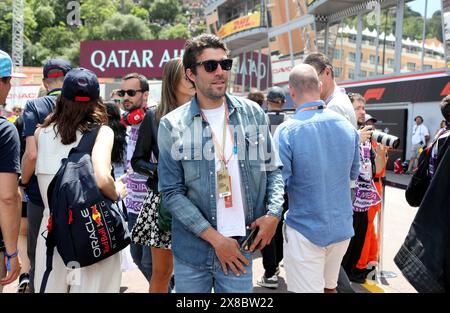 Monaco, France. 24 mai 2024. © PHOTOPQR/NICE MATIN/Jean François Ottonello ; Monaco ; 24/05/2024 ; 81e Grand Prix de Monaco 2024 - Pitlane - Thibaut Pinot, ex-cycliste crédit : MAXPPP/Alamy Live News Banque D'Images