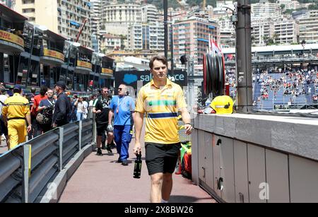 Monaco, France. 24 mai 2024. © PHOTOPQR/NICE MATIN/Jean François Ottonello ; Monaco ; 24/05/2024 ; 81e Grand Prix de Monaco 2024 - Pitlane - Oscar Piastri crédit : MAXPPP/Alamy Live News Banque D'Images