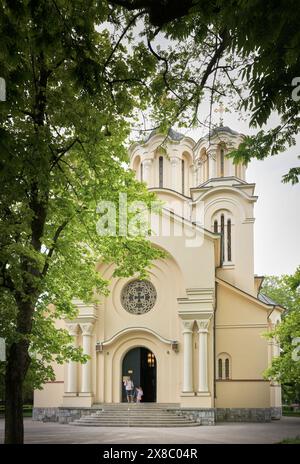 Église des Saints Cyrille et méthode, Ljubljana, Slovénie. Banque D'Images